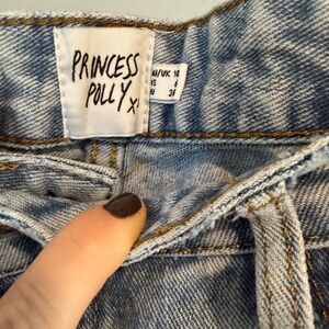 Princess Polly Light Blue Denim Jeans